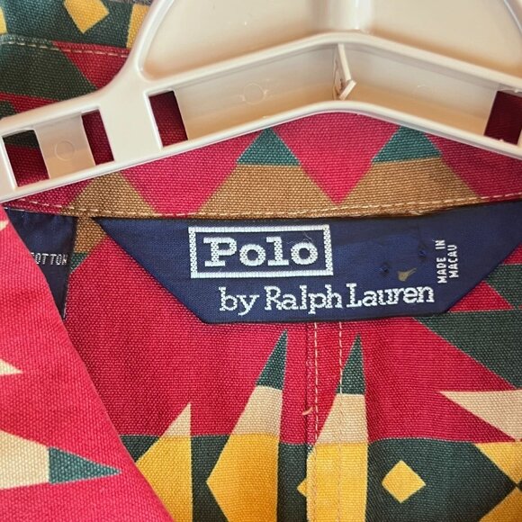 Polo Ralph Lauren Mens L Rare Southwest Aztec Hunting Chore Western Barn Jacket - Picture 4 of 14
